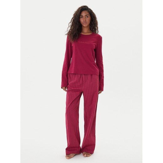 Calvin Klein Underwear Piżama LV00QS7578 Różowy Regular Fit ze sklepu MODIVO w kategorii Piżamy damskie - zdjęcie 186555690