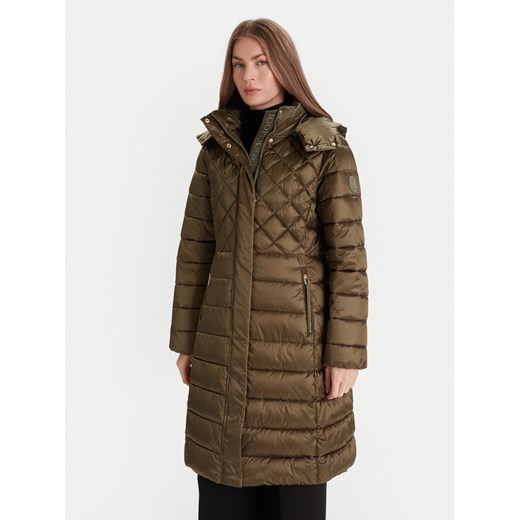 JOOP! Płaszcz zimowy Constance 30048865 Zielony Regular Fit ze sklepu MODIVO w kategorii Płaszcze damskie - zdjęcie 186555721