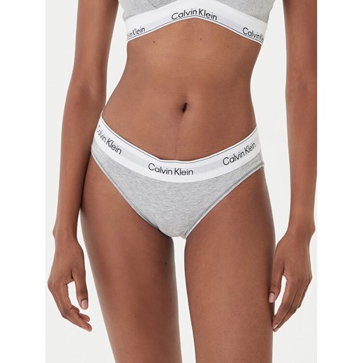 Calvin Klein Underwear Figi klasyczne LV00QF8520 Szary ze sklepu MODIVO w kategorii Majtki damskie - zdjęcie 186555931