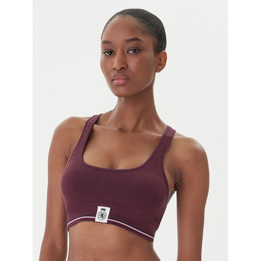 Tommy Hilfiger Biustonosz top UW0UW06061 Bordowy ze sklepu MODIVO w kategorii Biustonosze - zdjęcie 186555933