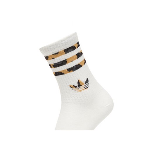 adidas Skarpety długie Leopard JV7855 Brązowy 40_42 MODIVO