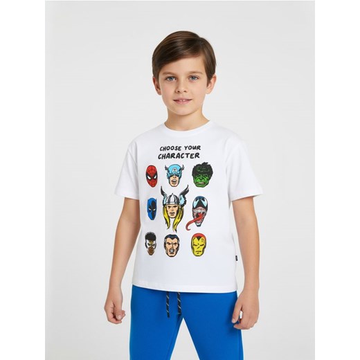 Sinsay - Koszulka Marvel - biały ze sklepu Sinsay w kategorii T-shirty chłopięce - zdjęcie 186557960