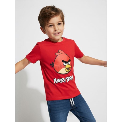 Sinsay - Koszulka Angry Birds - czerwony ze sklepu Sinsay w kategorii T-shirty chłopięce - zdjęcie 186557974