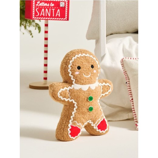 Sinsay - Dekoracja świąteczna w kształcie ludzika piernikowego - brązowy ze sklepu Sinsay w kategorii Dekoracje bożonarodzeniowe - zdjęcie 186557991