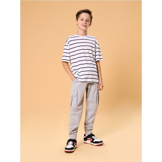 Sinsay - Spodnie loose - szary Sinsay 170 (14-15 l) Sinsay