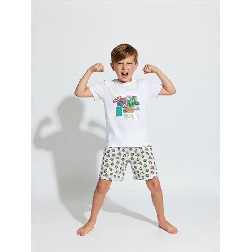 Sinsay - Piżama dwuczęściowa Marvel - biały ze sklepu Sinsay w kategorii Piżamy dziecięce - zdjęcie 186558033