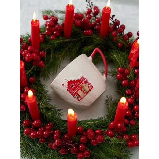 Sinsay - Ceramiczny kubek z uchem z nadrukiem świątecznym - wielobarwny - id: 899FM-MLC - marki Sinsay - 186558070 Sinsay - Ceramiczny kubek z uchem z nadrukiem świątecznym - wielobarwny ze sklepu Sinsay w kategorii Kubki - zdjęcie 186558070