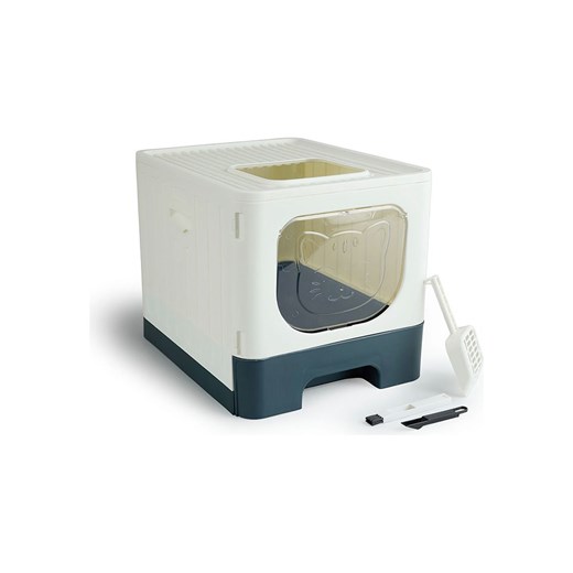 Lifa Living Kuweta w kolorze kremowo-antracytowym dla kota - 38 x 40 x 38 cm Lifa Living onesize okazyjna cena Limango Polska