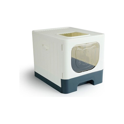 Lifa Living Kuweta w kolorze kremowo-antracytowym dla kota - 38 x 40 x 38 cm Lifa Living onesize wyprzedaż Limango Polska