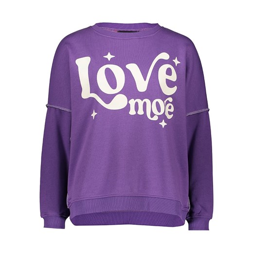 miss goodlife Bluza "Love more" w kolorze fioletowym Miss Goodlife S okazja Limango Polska
