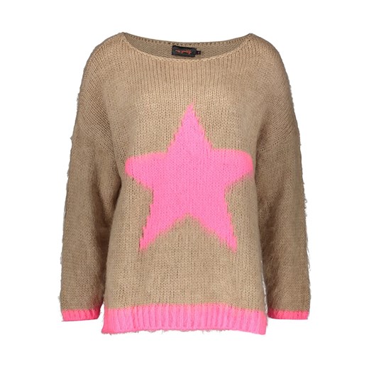 miss goodlife Sweter &quot;Star&quot; w kolorze beżowo-jasnoróżowym ze sklepu Limango Polska w kategorii Swetry damskie - zdjęcie 186560420