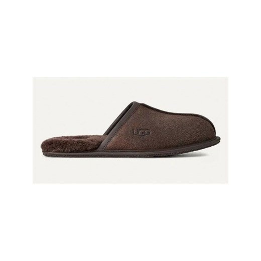 UGG Skórzane kapcie &quot;Scuff&quot; w kolorze brązowym ze sklepu Limango Polska w kategorii Kapcie męskie - zdjęcie 186561690