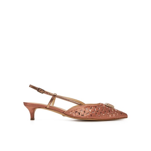 Czółenka Guess FLPJSY SAT05 Różowy ze sklepu eobuwie.pl w kategorii Czółenka - zdjęcie 186561744