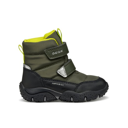 Śniegowce Geox B Baltic B Abx B4620B 0FU50 C3X3S S Khaki ze sklepu eobuwie.pl w kategorii Buty zimowe dziecięce - zdjęcie 186561853