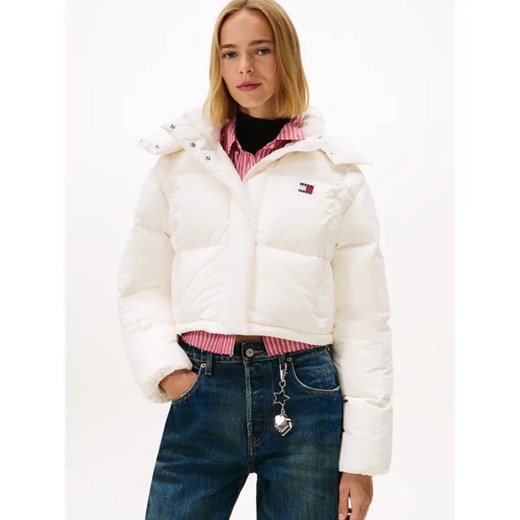 Tommy Jeans Puchowa kurtka ALASKA GRID | Cropped Fit ze sklepu Gomez Fashion Store w kategorii Kurtki damskie - zdjęcie 186564084