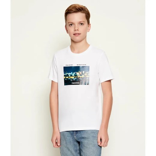 Calvin Klein Jeans T-shirt | Regular Fit ze sklepu Gomez Fashion Store w kategorii T-shirty chłopięce - zdjęcie 186564172