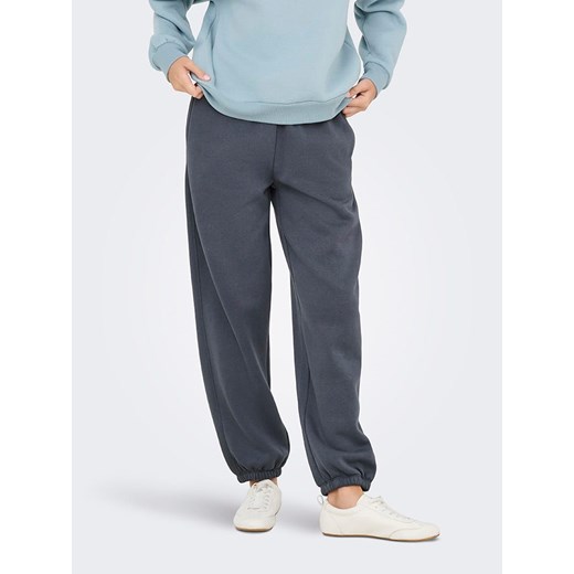 ONLY Spodnie dresowe w kolorze granatowym ze sklepu Limango Polska w kategorii Spodnie damskie - zdjęcie 186564373