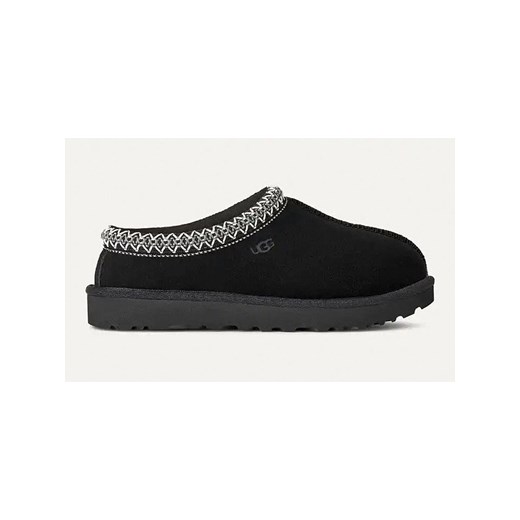 UGG Skórzane kapcie &quot;Tasman II&quot; w kolorze czarnym ze sklepu Limango Polska w kategorii Kapcie damskie - zdjęcie 186564790