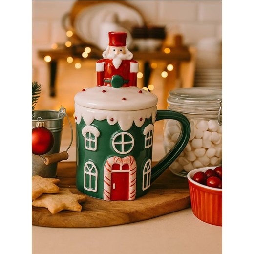 Sinsay - Kubek z motywem świątecznym - zielony ze sklepu Sinsay w kategorii Kubki - zdjęcie 186565851