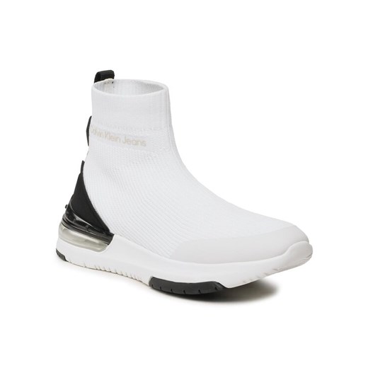 Sneakersy Calvin Klein Jeans Sporty RunComfair High/Low Freq YM0YM00631 Biały ze sklepu eobuwie.pl w kategorii Buty sportowe męskie - zdjęcie 186566573