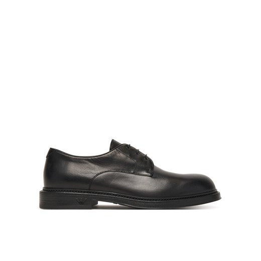 Półbuty Emporio Armani EM003721 AF17455 UC001 Czarny ze sklepu eobuwie.pl w kategorii Półbuty męskie - zdjęcie 186566611
