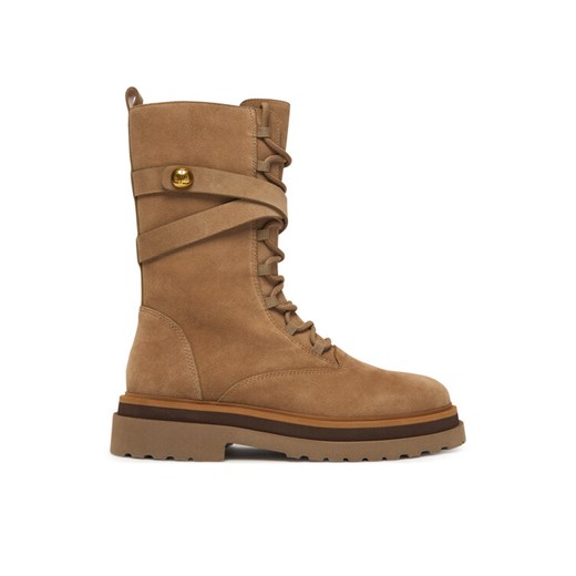 TWINSET Botki 252TGT050 Brązowy ze sklepu MODIVO w kategorii Botki - zdjęcie 186567270