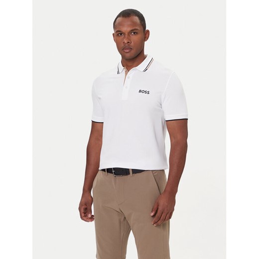 BOSS Polo Paddy Pro 50469102 Beżowy Regular Fit ze sklepu MODIVO w kategorii T-shirty męskie - zdjęcie 186567303