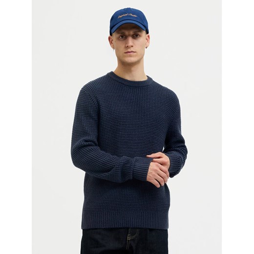 Jack & Jones Sweter Global 12287594 Granatowy Regular Fit ze sklepu MODIVO w kategorii Swetry męskie - zdjęcie 186567332
