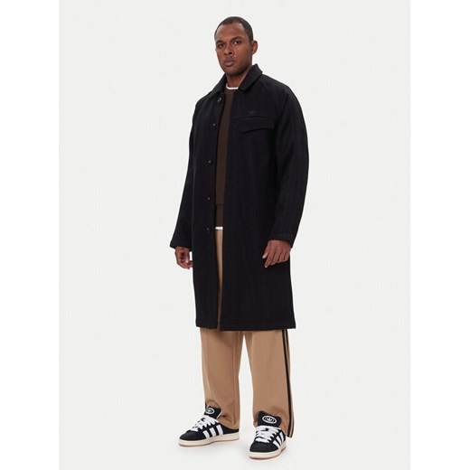 adidas Płaszcz przejściowy Premium Essentials JW0120 Czarny Regular Fit ze sklepu MODIVO w kategorii Płaszcze męskie - zdjęcie 186567341