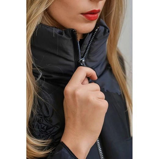 Monki Płaszcz pikowany w kolorze granatowym Monki XL promocja Limango Polska