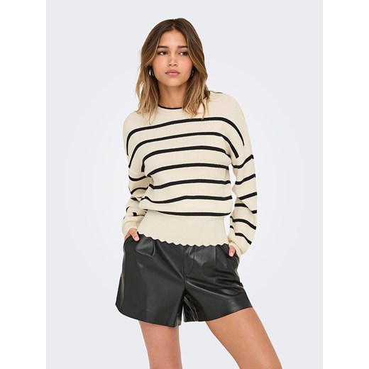 ONLY Sweter w kolorze kremowo-czarnym ze sklepu Limango Polska w kategorii Swetry damskie - zdjęcie 186568490