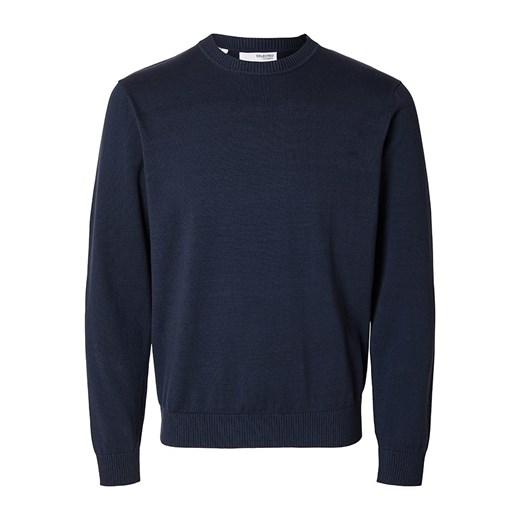SELECTED HOMME Sweter &quot;Kris&quot; w kolorze granatowym ze sklepu Limango Polska w kategorii Swetry męskie - zdjęcie 186568522