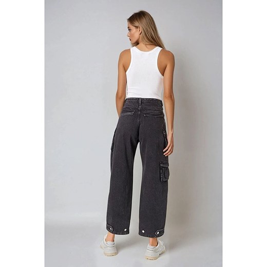 Weekday Dżinsy - Tapered fit - w kolorze czarnym Weekday 46 wyprzedaż Limango Polska