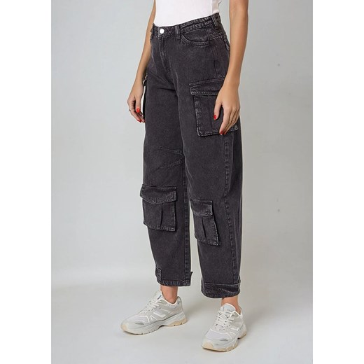 Weekday Dżinsy - Tapered fit - w kolorze czarnym Weekday 44 okazja Limango Polska