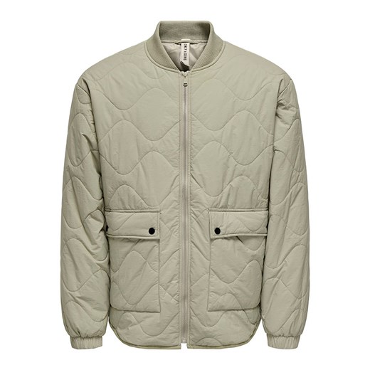 ONLY &amp; SONS Kurtka pikowana &quot;Wren&quot; w kolorze beżowym ze sklepu Limango Polska w kategorii Kurtki męskie - zdjęcie 186568660