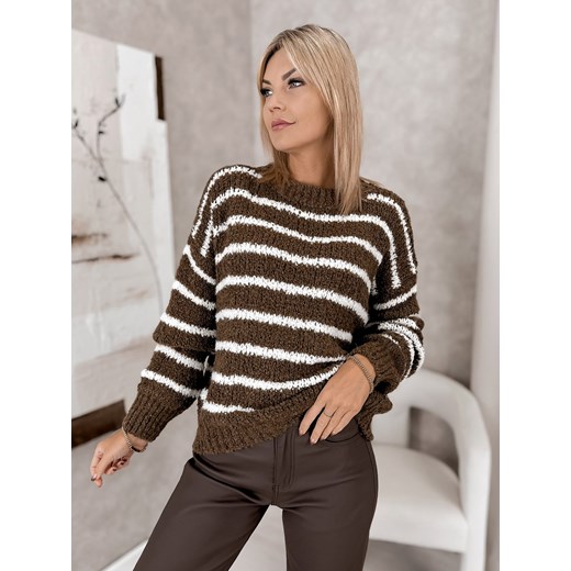 sweter satori brązowy one size - id: prod-82154-group - marki UBRA - 186568893 sweter satori brązowy one size ze sklepu UBRA w kategorii Swetry damskie - zdjęcie 186568893