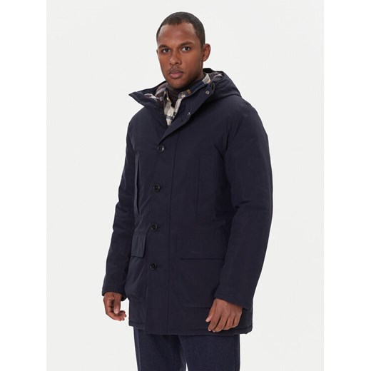 Barbour Parka Winter Beaufort MWB1126NY72 Granatowy Regular Fit ze sklepu MODIVO w kategorii Parki męskie - zdjęcie 186569894