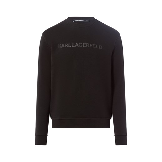 KARL LAGERFELD Bluza męska Mężczyźni Bawełna czarny jednolity Karl Lagerfeld XL vangraaf