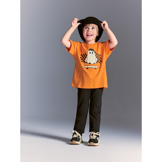 Reserved - Bawełniane legginsy - czarny - id: 093FO-99X - marki Reserved - 186571091 Reserved - Bawełniane legginsy - czarny ze sklepu Reserved w kategorii Spodnie chłopięce - zdjęcie 186571091