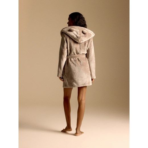 Reserved - Szlafrok z paskiem - jasnoszary Reserved M Reserved