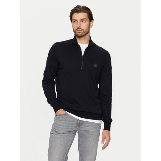 Boss Sweter Kanobix_S 50527585 Granatowy Regular Fit ze sklepu MODIVO w kategorii Swetry męskie - zdjęcie 186571954
