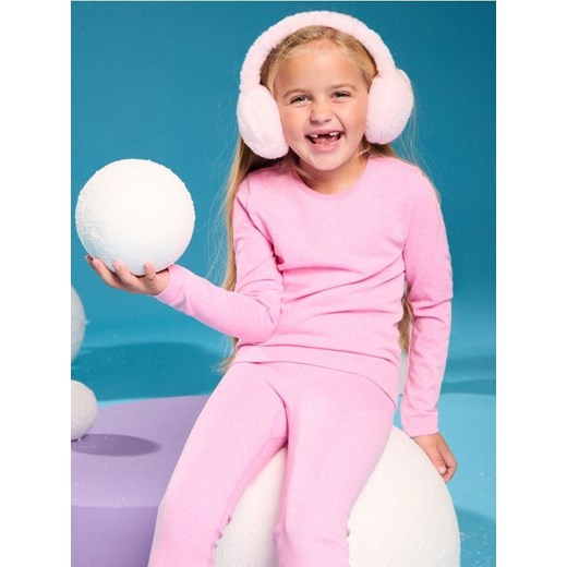 Sinsay - Nauszniki z imitacji futerka - różowy ze sklepu Sinsay w kategorii Czapki dziecięce - zdjęcie 186573104