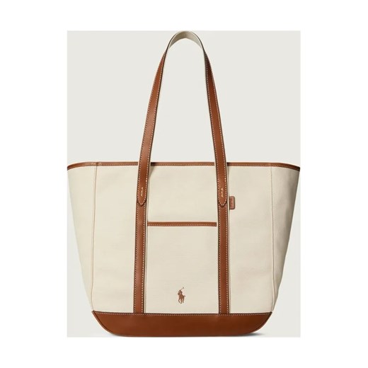 POLO RALPH LAUREN Shopperka | z dodatkiem skóry ze sklepu Gomez Fashion Store w kategorii Torby Shopper bag - zdjęcie 186573862
