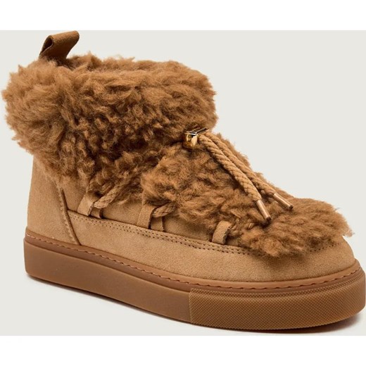 INUIKII Śniegowce TEDDY LOW | shearling | zamsz ze sklepu Gomez Fashion Store w kategorii Śniegowce damskie - zdjęcie 186573911