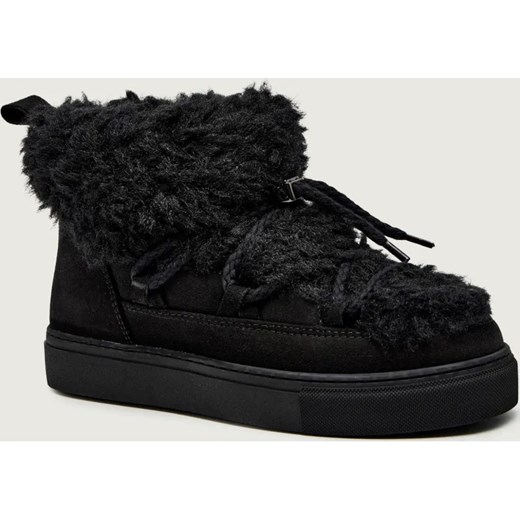 INUIKII Śniegowce TEDDY LOW | shearling | zamsz ze sklepu Gomez Fashion Store w kategorii Śniegowce damskie - zdjęcie 186573912
