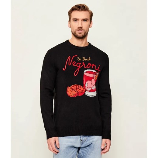 ST.Barth Sweter Heron NEGRONI | Regular Fit | z dodatkiem wełny i kaszmiru ze sklepu Gomez Fashion Store w kategorii Swetry męskie - zdjęcie 186573980