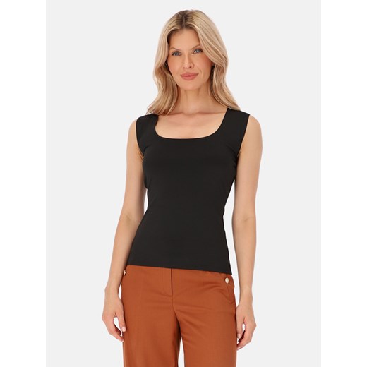 Top czarny bez rękawów Potis & Verso Selma ze sklepu Eye For Fashion w kategorii Bluzki damskie - zdjęcie 186574983