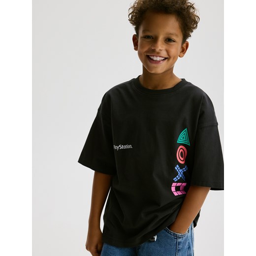 Reserved - T-shirt Playstation - czarny ze sklepu Reserved w kategorii T-shirty chłopięce - zdjęcie 186575142