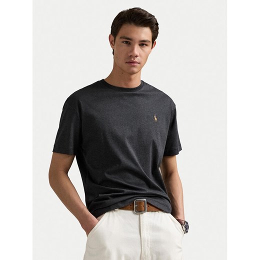 Polo Ralph Lauren T-Shirt Tsh 710740727032 Szary Slim Fit ze sklepu MODIVO w kategorii T-shirty męskie - zdjęcie 186576564