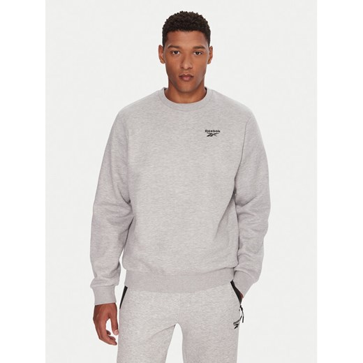 Reebok Bluza RK25154CCM Szary Regular Fit ze sklepu MODIVO w kategorii Bluzy męskie - zdjęcie 186576570